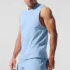 Alo Vapor Muscle Tank - Deniz Kabuğu Mavisi