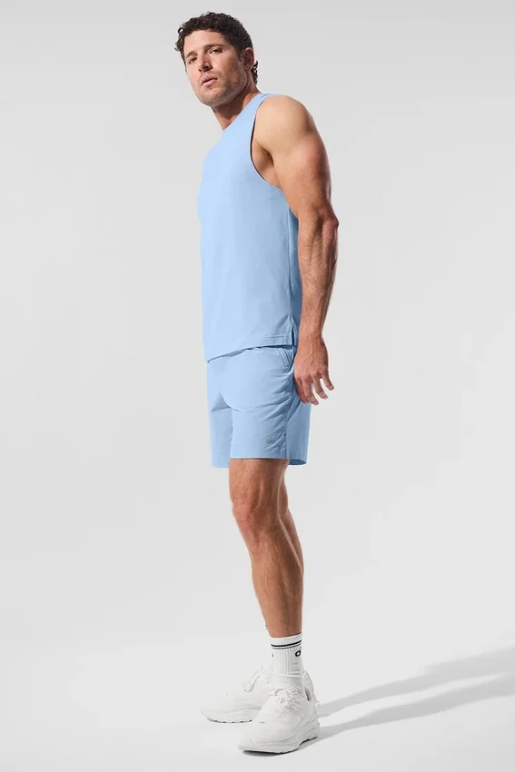 Alo Vapor Muscle Tank - Deniz Kabuğu Mavisi