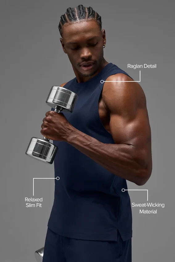 Alo Vapor Muscle Tank - Lacivert