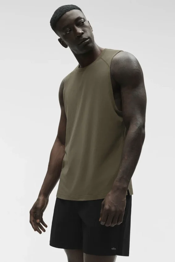 Alo Vapor Muscle Tank - Zeytin Ağacı