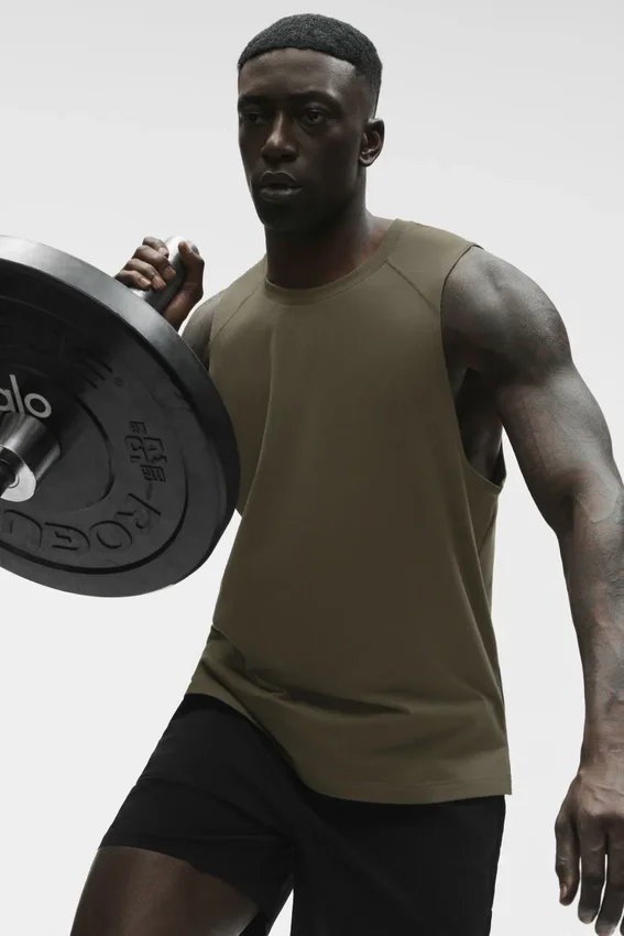 Alo Vapor Muscle Tank - Zeytin Ağacı