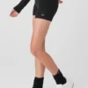 Alolux High-Waist Me Time Şort - Siyah