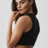 Alosoft Affection V Yaka Sütyenli Tank Top - Siyah