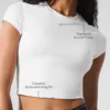 Alosoft Crop Finesse Kısa Kollu - Beyaz