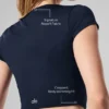 Alosoft Crop Finesse Kısa Kollu - Lacivert