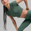Alosoft Crop Finesse Kısa Kollu - Yonca Yeşili