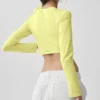 Alosoft Crop Finesse Uzun Kollu - Güneş Işığı