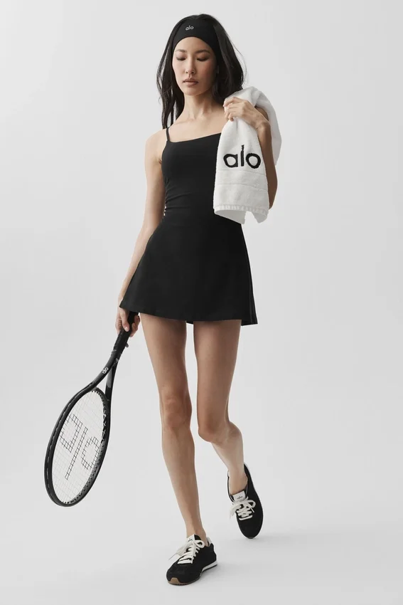 Alosoft Encore Tenis Elbisesi - Siyah