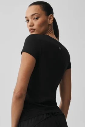 Alosoft Finesse Tişört – Siyah