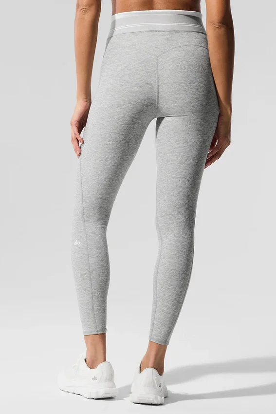 Alosoft High-Waist 7/8 Better Together Tayt - Atletik Melanj Gri