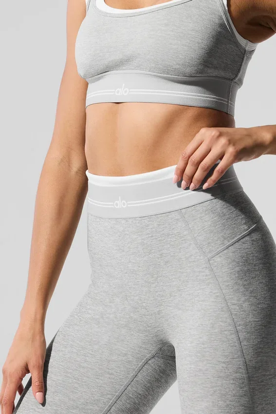 Alosoft High-Waist 7/8 Better Together Tayt - Atletik Melanj Gri