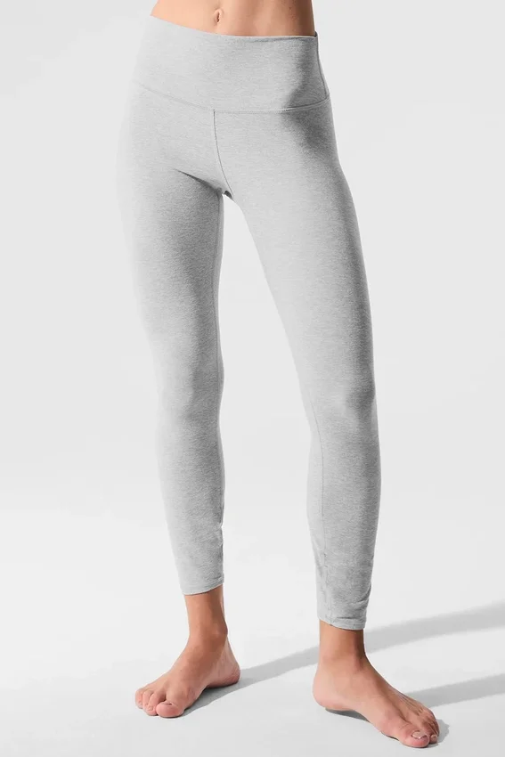 Alosoft High-Waist 7/8 Highlight Tayt - Atletik Melanj Gri