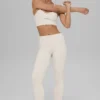 Alosoft High-Waist 7/8 Highlight Tayt - Kemik Rengi