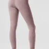 Alosoft High-Waist 7/8 Highlight Tayt - Koyu Pembe Kuvars Melanj