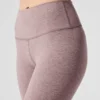 Alosoft High-Waist 7/8 Highlight Tayt - Koyu Pembe Kuvars Melanj