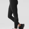 Alosoft High-Waist 7/8 Highlight Tayt - Siyah