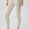 Alosoft High-Waist 7/8 Highlight Tayt - Yulaf Rengi Melanj