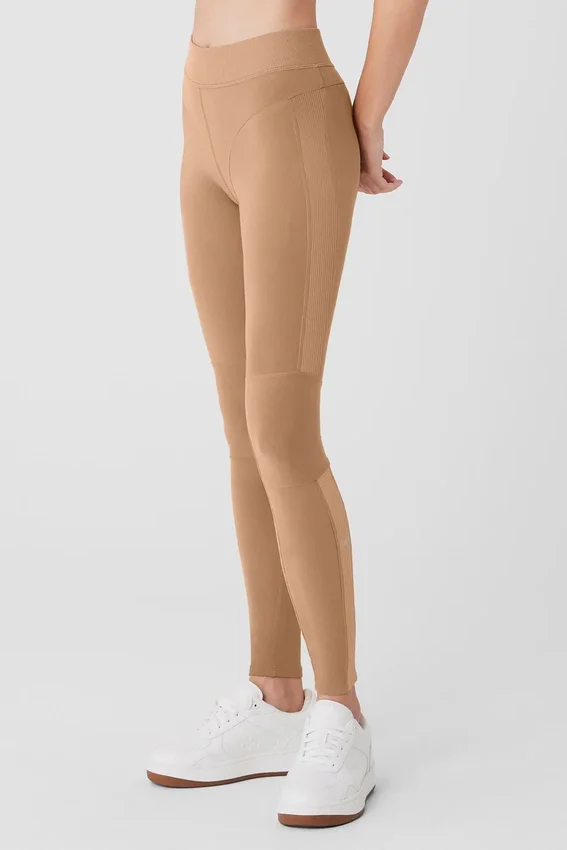 Alosoft High-Waist Head Start Tayt - Toasted Almond