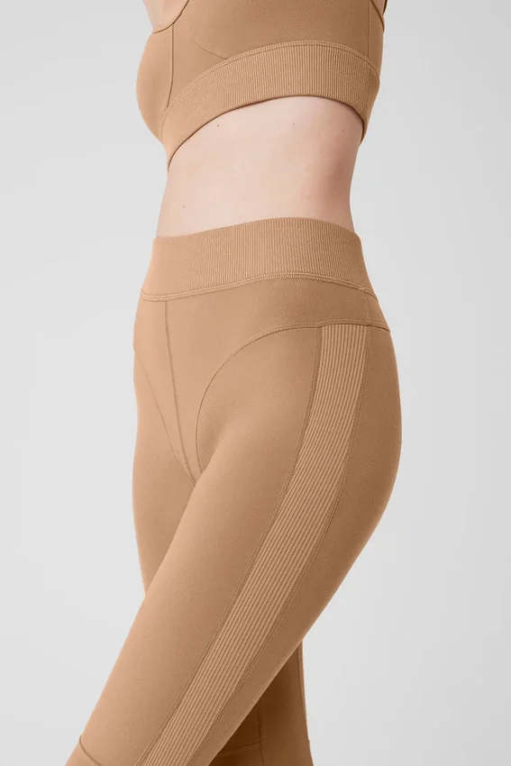 Alosoft High-Waist Head Start Tayt - Toasted Almond