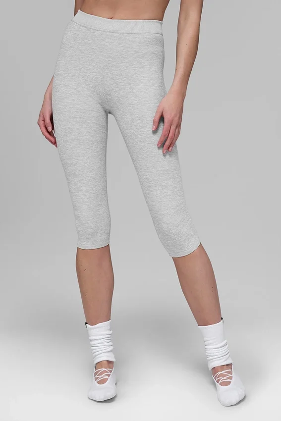 Alosoft High-Waist Iconic 90'S Capri - Atletik Melanj Gri