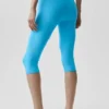 Alosoft High-Waist Iconic 90'S Kapri - Gök Mavisi