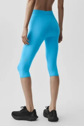 Alosoft High-Waist Iconic 90’S Kapri – Gök Mavisi