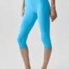 Alosoft High-Waist Iconic 90'S Kapri - Gök Mavisi