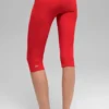 Alosoft High-Waist Iconic 90'S Kapri - Parlak Kırmızı