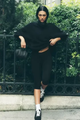 Alosoft High-Waist Iconic 90'S Kapri - Siyah