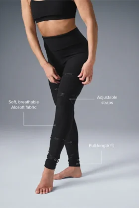 Alosoft High-Waist Spotlight Tayt – Siyah