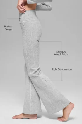 Alosoft Intuition High-Waist Bootcut – Atletik Heather Gri
