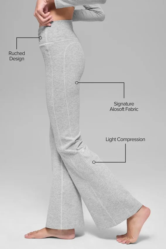 Alosoft Intuition High-Waist Bootcut - Atletik Heather Gri