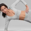 Alosoft Intuition Uzun Kollu Sütyen - Atletik Heather Gri