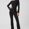Alosoft Melody Tam Boy Bootcut Tulum - Siyah