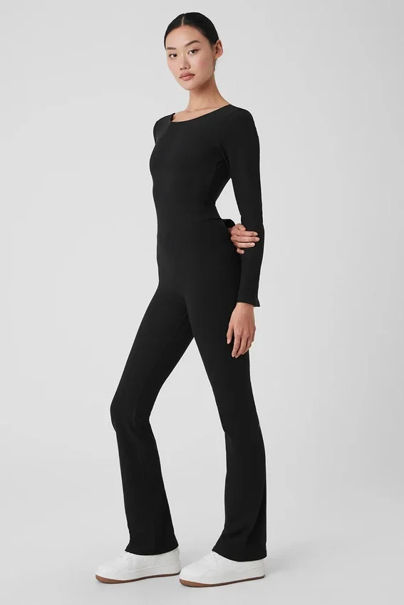 Alosoft Melody Tam Boy Bootcut Tulum - Siyah