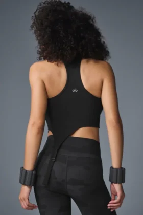 Alosoft Ribbed Revelation Tank – Siyah