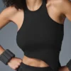 Alosoft Ribbed Revelation Tank - Siyah