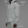 Alpha Shell Ceket - Ay Grisi