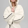 Aspen Love Puffer Ceket - Fildişi