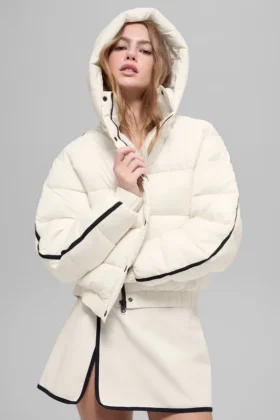 Aspen Love Puffer Ceket - Fildişi