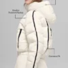 Aspen Love Puffer Ceket - Fildişi