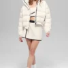 Aspen Love Puffer Ceket - Fildişi