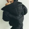 Aspen Love Puffer Ceket - Siyah