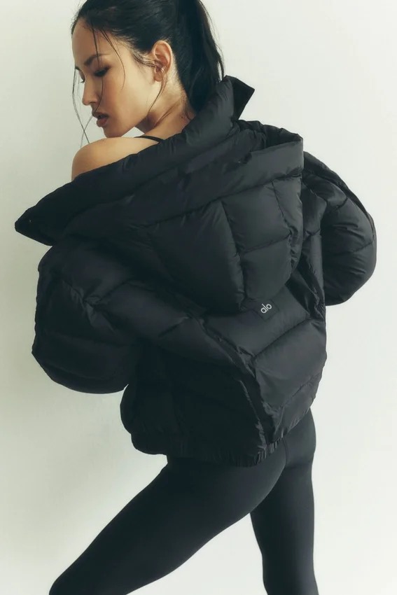 Aspen Love Puffer Ceket - Siyah