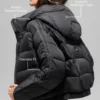 Aspen Love Puffer Ceket - Siyah