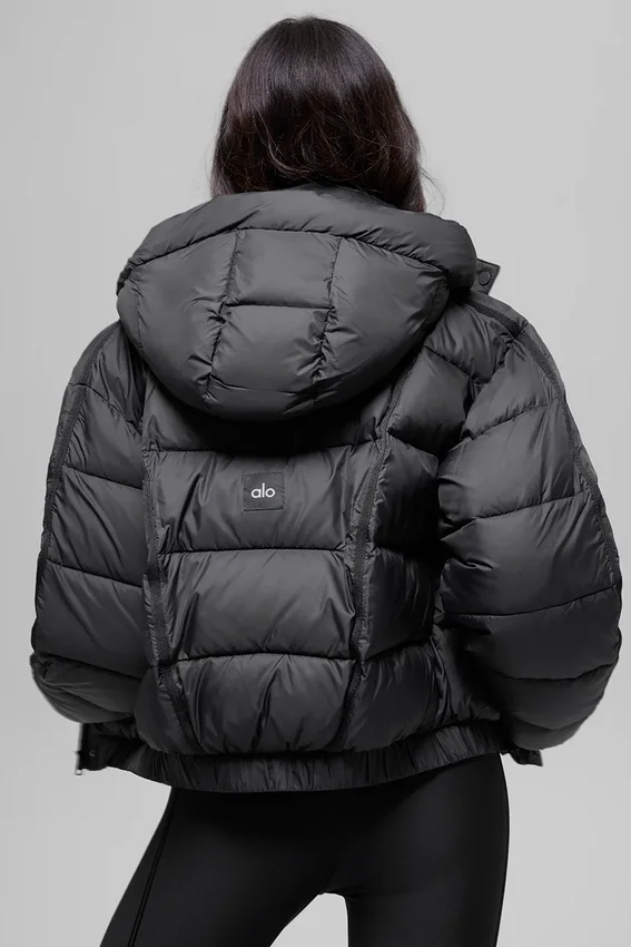 Aspen Love Puffer Ceket - Siyah