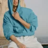 Axis Kapüşonlu Kazak - Blue Breeze