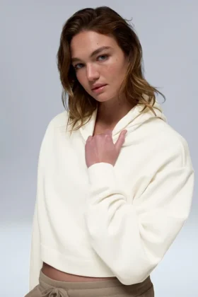 Bae Kapüşonlu Sweatshirt – Fildişi