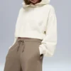 Bae Kapüşonlu Sweatshirt - Fildişi