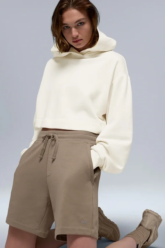 Bae Kapüşonlu Sweatshirt - Fildişi